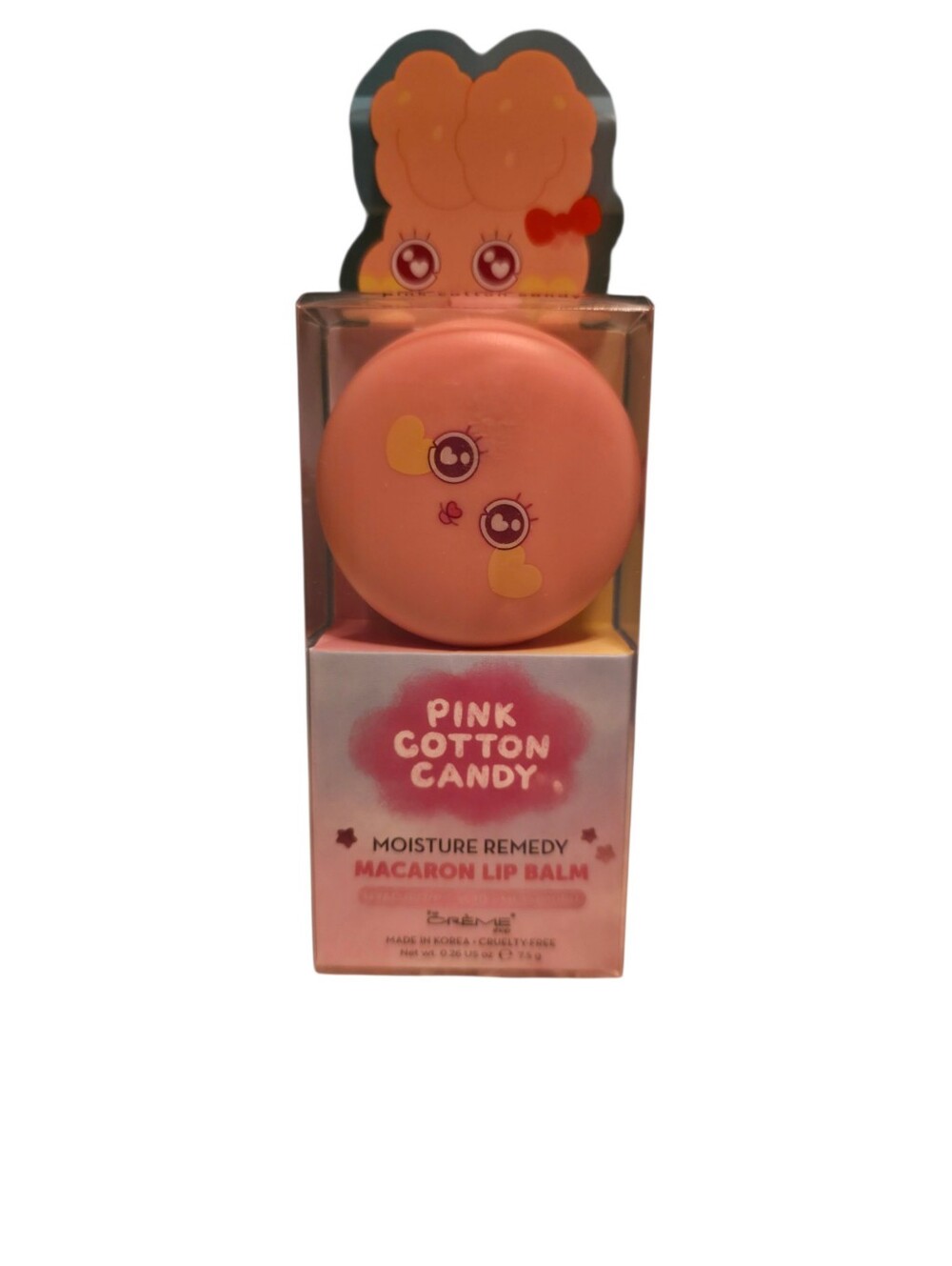 Pink Cotton Candy Macaron Lip Balm - Hydrating Pink Balm